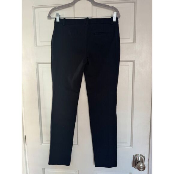 Tory Burch Slim Straight Flat Front pants, Navy, Size 0 - Picture 2 of 7
